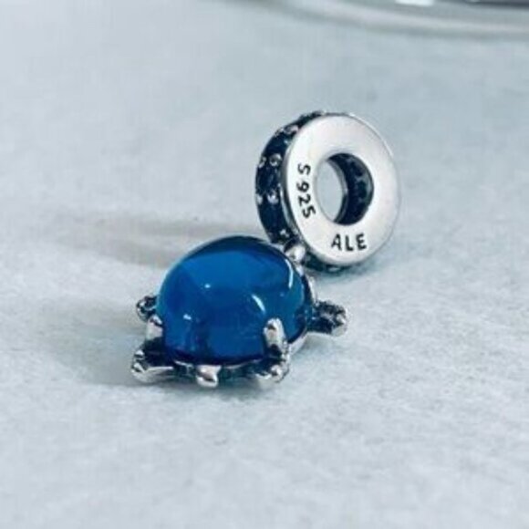 ✅Pandora Murano Glass Sea TURTLE Dangle Charm - Picture 3 of 5